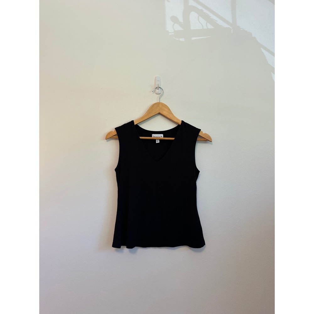 Veronica M Black Jersey Tank Top | Size Medium